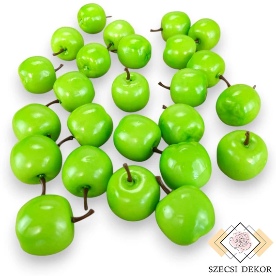 Mű alma csomag kicsi 25 db hungarocell 3 cm - világoszöld összes