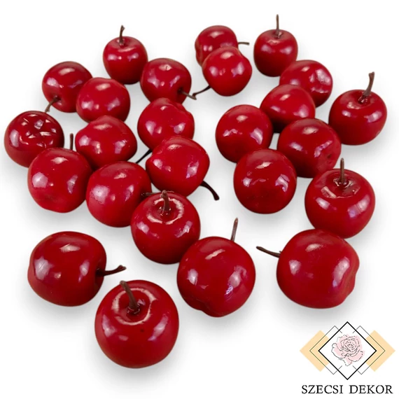 Mű alma csomag kicsi 25 db hungarocell 3 cm - vörös összes