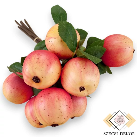 Mű vadalma köteg 5 szál 32 cm - pink cirmos szemből