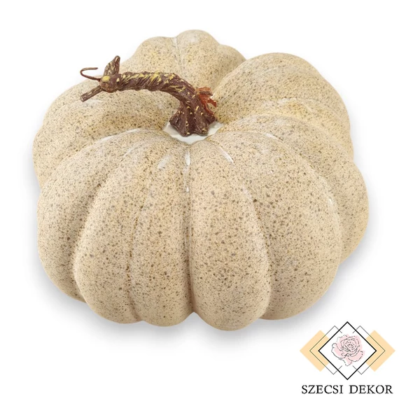 Mű cucurbita maxima bevonatos 23 cm - krém álló