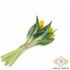 Kép 3/3 - Mű gumi tulipán köteg 7 szálas 29 cm - sárga hátul