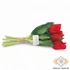 Kép 2/3 - Mű gumi tulipán köteg 7 szálas 29 cm - piros oldalt