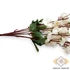 Kép 2/4 - Mű őszibarack virág csokor selyem 7 szál 58 cm - törtfehér oldalt
