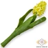 Kép 3/3 - Mű jácint szál bimbókkal selyem 39 cm - sárga hátul