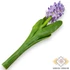 Kép 3/3 - Mű jácint szál bimbókkal selyem 39 cm - halványlila hátul