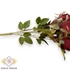 Kép 2/4 - Mű floribunda rózsa csokor 7 szál selyem 44 cm - bordó váltó