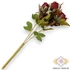 Kép 4/4 - Mű floribunda rózsa csokor 7 szál selyem 44 cm - bordó hátul