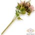Kép 4/4 - Mű floribunda rózsa csokor 7 szál selyem 44 cm - mályva-rózsaszín hátul