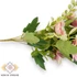 Kép 2/4 - Mű gerbera csokor közepes 7 szál selyem 34 cm - rózsaszín cirmos közeli
