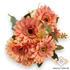 Kép 3/4 - Mű gerbera leandrii csokor 7 szál selyem 41 cm - narancs ferde