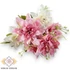 Kép 3/4 - Mű tűdália csokor 7 szál selyem 42 cm - barbie-rózsaszín ferde