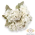 Kép 1/3 - Mű hortenzia csokor pasztell selyem 5 szál 28 cm - krémfehér szemből