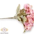 Kép 2/3 - Mű hortenzia csokor pasztell selyem 5 szál 28 cm - rózsaszín oldalt
