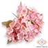 Kép 1/3 - Mű hortenzia csokor pasztell selyem 5 szál 28 cm - rózsaszín szemből