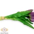 Kép 2/3 - Mű tulipán köteg 5 szál gumi 31 cm - lila közeli