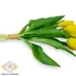 Kép 2/3 - Mű tulipán köteg 5 szál gumi 31 cm - sárga közeli