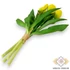 Kép 3/3 - Mű tulipán köteg 5 szál gumi 31 cm - sárga hátul