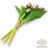 Kép 3/3 - Mű tulipán köteg 5 szál gumi 31 cm - rózsaszín hátul
