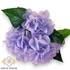 Kép 1/4 - Mű hortenzia csokor közepes 5 szál gumi 46 cm - lila szemből