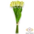Kép 4/4 - Mű tulipán köteg nyíló 10 szál polifoam 51 cm - sárga álló