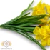 Kép 3/4 - Mű bokros jonquil nárcisz köteg 3 szál gumi 38 cm - sárga közeli
