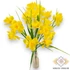 Kép 2/4 - Mű jonquil nárcisz csokor 7 szál gumi 35 cm - sárga álló