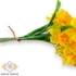 Kép 2/4 - Mű jonquil nárcisz köteg 5 szál gumi 30 cm - narancs közeli