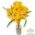 Kép 3/4 - Mű jonquil nárcisz köteg 5 szál gumi 30 cm - narancs álló