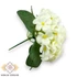 Kép 2/3 - Mű fokföldi ibolya csokor 5 szál selyem 18 cm - törtfehér oldalt