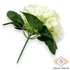 Kép 3/3 - Mű fokföldi ibolya csokor 5 szál selyem 18 cm - törtfehér hátul