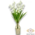 Kép 2/4 - Mű gyöngyvirág köteg gumi 5 szál 31 cm - fehér álló