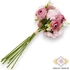 Kép 3/3 - Mű boglárka-fodros virág köteg selyem 10 szál 35 cm - rózsaszín hátul