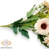 Kép 2/3 - Mű törpe gerbera csokor 5 szál selyem 36 cm - halvány barack közeli