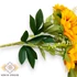 Kép 3/4 - Mű napraforgó bokor 9 szál selyem 40 cm - narancs közeli