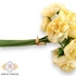 Kép 2/3 - Mű olivia rózsa köteg közepes selyem 9 szál 32 cm - halványsárga közeli