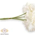 Kép 2/4 - Mű dália köteg szárított selyem 5 szál 29 cm - krémfehér közeli