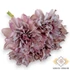 Kép 1/4 - Mű dália köteg szárított selyem 5 szál 29 cm - halványlila ferde