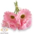 Kép 2/3 - Mű gerbera köteg kicsi 6 szál polifoam 27 cm - rózsaszín szemből
