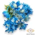 Kép 1/5 - Mű kaukázusi ördögszem csokor 5 szál selyem 31 cm - kék ferde
