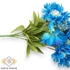 Kép 3/5 - Mű kaukázusi ördögszem csokor 5 szál selyem 31 cm - kék közeli