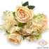 Kép 3/4 - Mű törzses rózsa vegyes csokor 7 szál selyem 44 cm - barack szemből