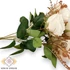 Kép 2/3 - Mű ázsiai boglárka csokor 7 szál selyem 42 cm - krémfehér közeli