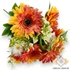 Kép 1/4 - Mű gerbera bokor selyem 11 szál 52 cm - narancs ferde