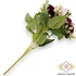Kép 3/3 - Mű gardénia vegyes csokor 5 szál selyem 33 cm - bíbor-viola hátul