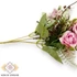 Kép 2/3 - Mű gardénia vegyes csokor 5 szál selyem 33 cm - pink-baba közeli