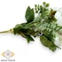 Kép 2/3 - Mű ranunculus vegyes csokor 5 szál selyem 33 cm- fehér közeli