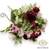 Kép 1/3 - Mű ranunculus vegyes csokor 5 szál selyem 33 cm - bíbor-viola szemből