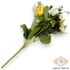 Kép 3/3 - Mű ranunculus vegyes csokor 5 szál selyem 33 cm - sárga-fehér hátul