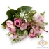Kép 1/3 - Mű ranunculus vegyes csokor 5 szál selyem 33 cm - pink-baba szemből