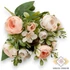 Kép 1/3 - Mű ranunculus vegyes csokor 5 szál selyem 33 cm - pompadúr-púder szemből